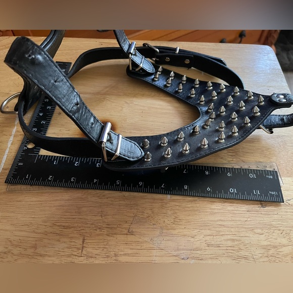 Spike Studded Dog Harness Black Training Med to Large dog - Picture 11 of 12